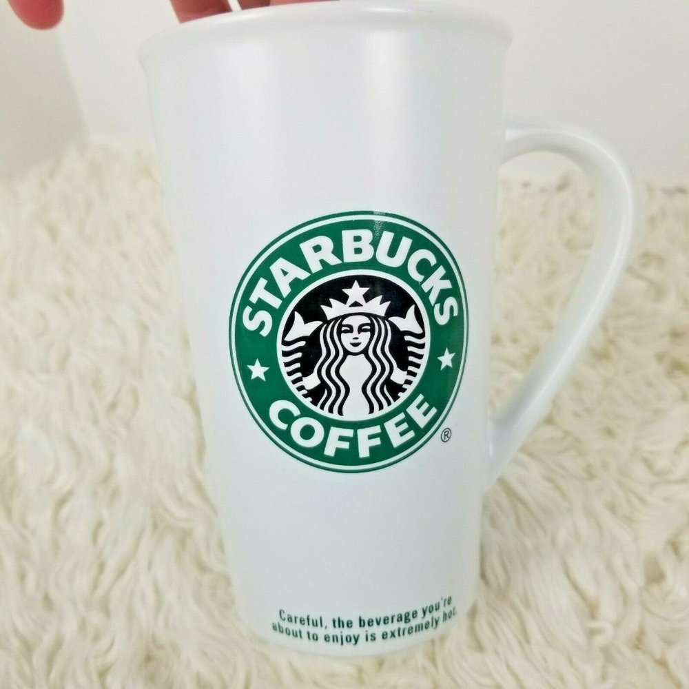 Starbucks 2006 Tall Coffee Cup Mug White Ceramic - Picture 2 of 8
